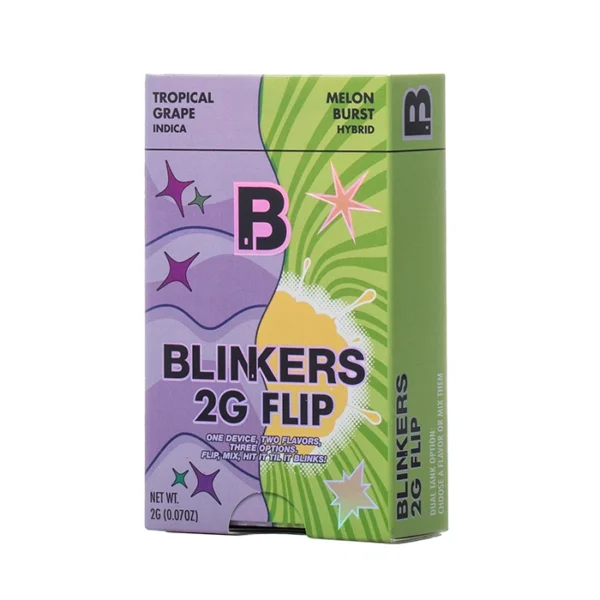 Tropical-Grape-Indica-Blinkers-2G-Flip Blinkers Flip 2 G (Doble Sabor) | Pluma de Wax